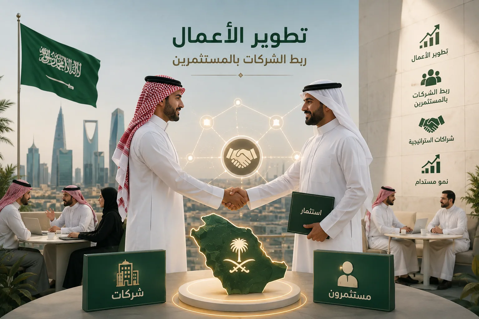 قطاع تطوير الأعمال وربط الشركات بالمستثمرين